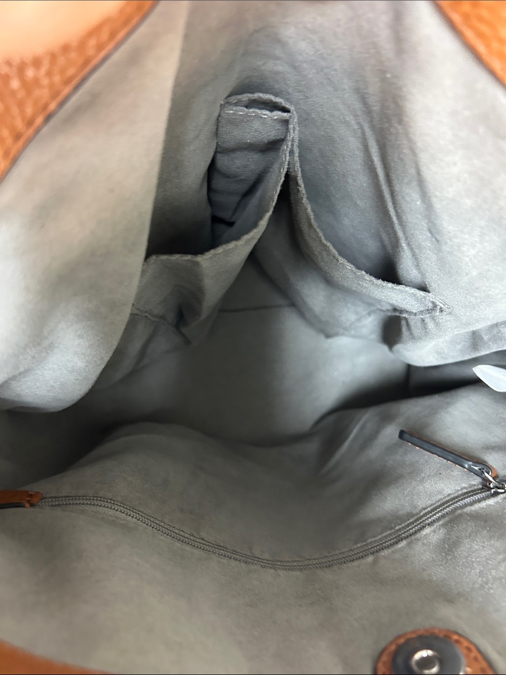 Vince Camuto Leather Hobo Shoulder Bag in Hickory - Picture 3 of 9